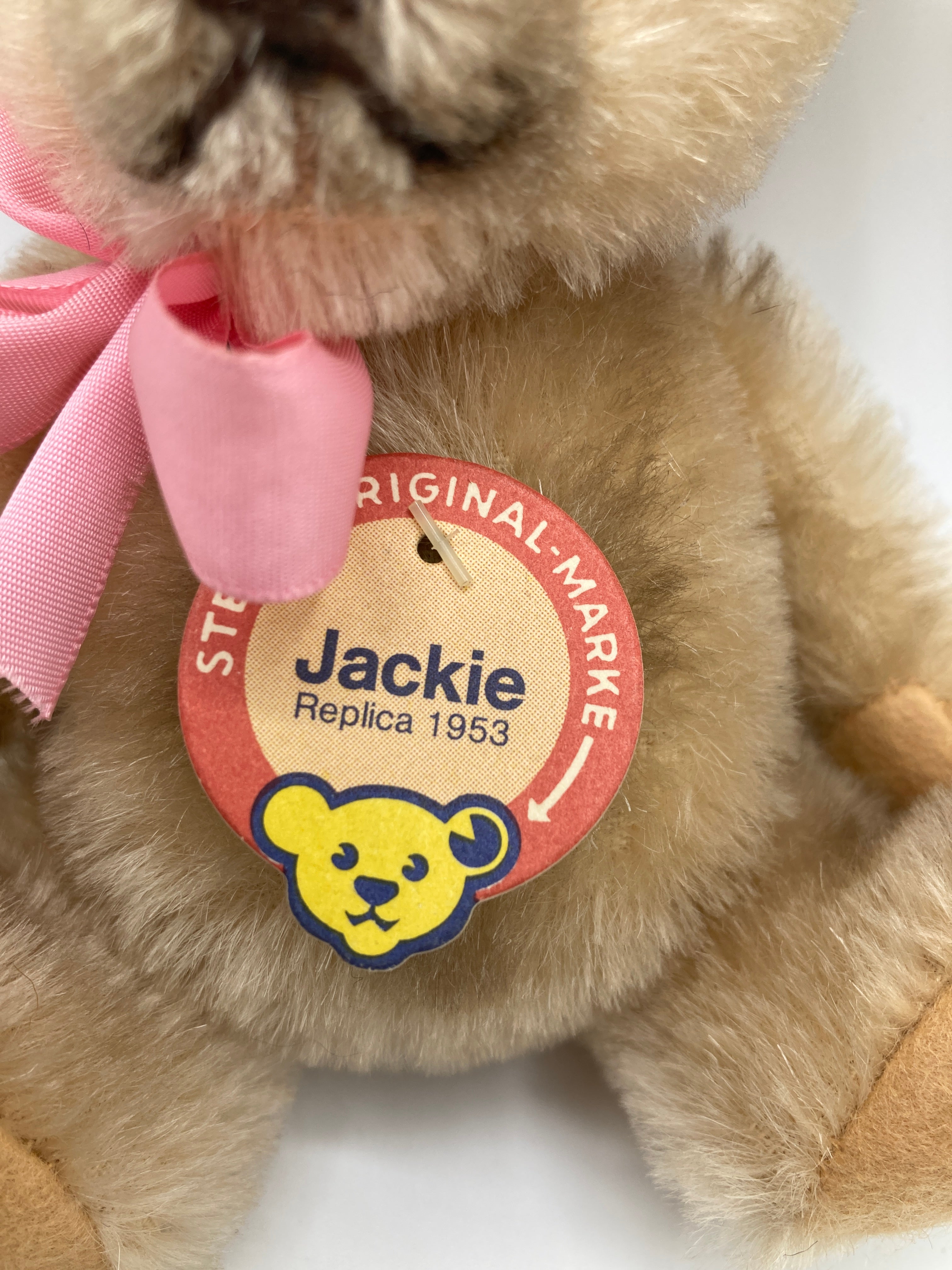 Steiff Blonde Mohair Jackie Teddy Bear Replica with All IDs | My Site
