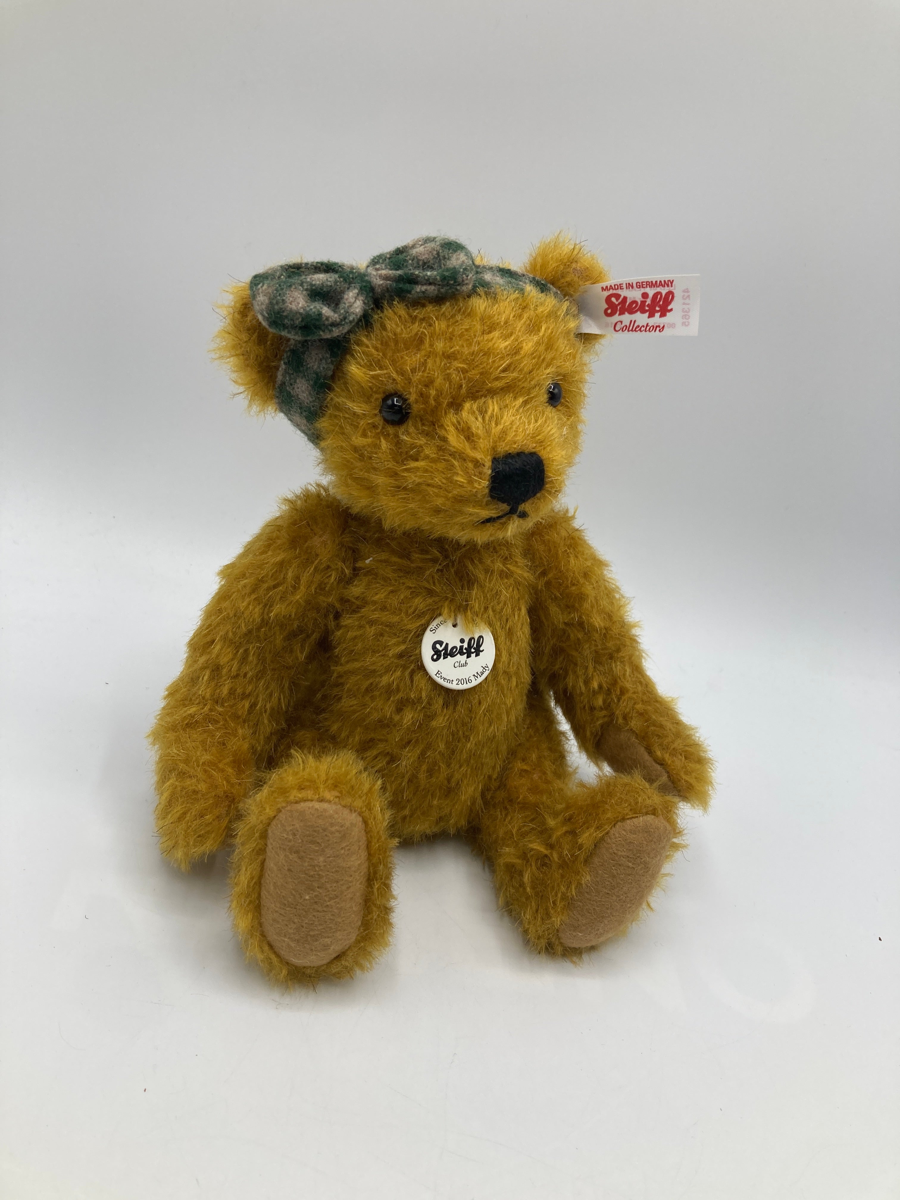 Steiff 2016 Gold Brown Mohair Mady Special Event Teddy Bear With
