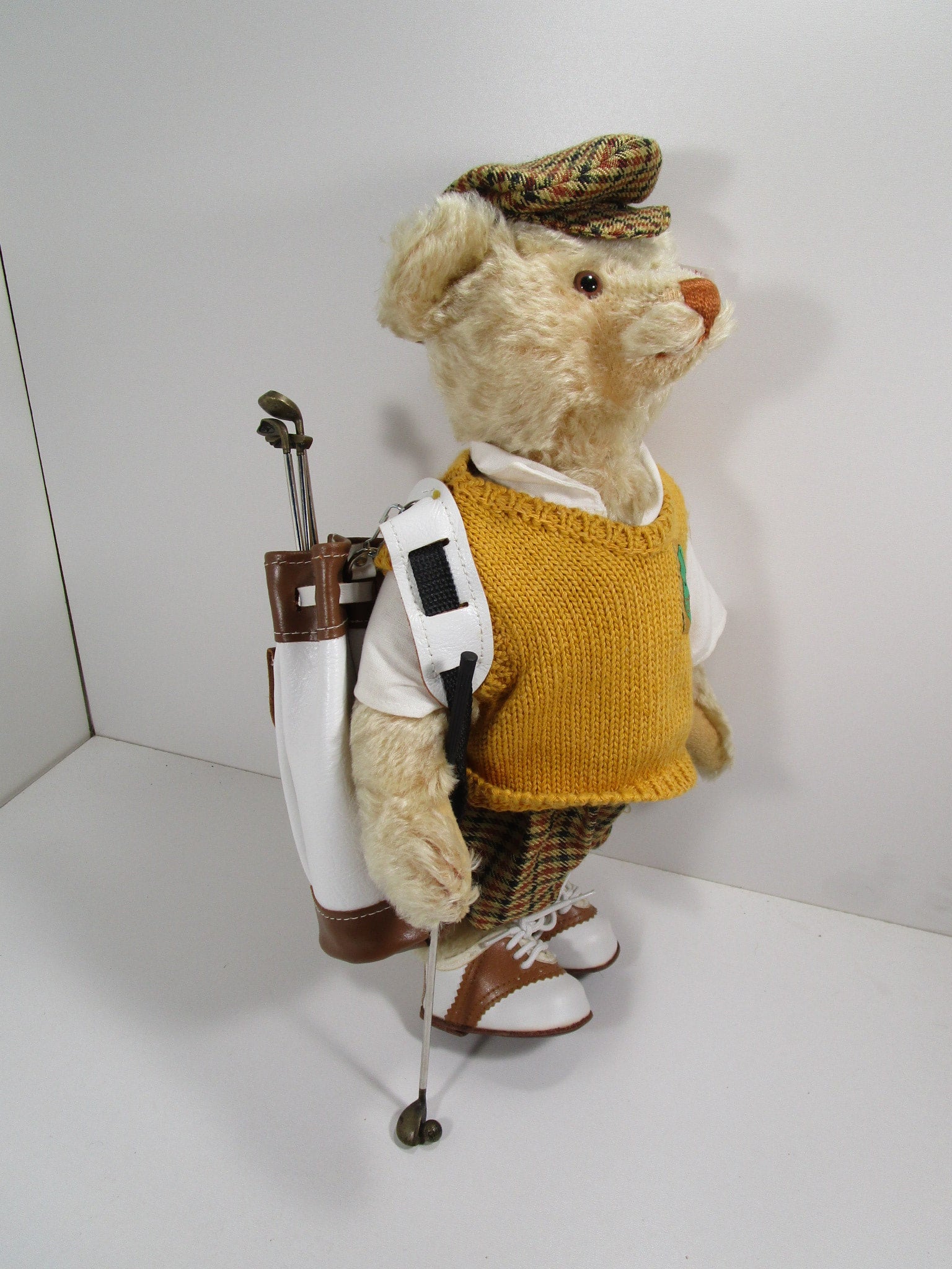 Steiff ゴルフプレイヤー　テディベア Steiff Mohair Limited Edition Golfer Teddy Bear With All IDs | My Site
