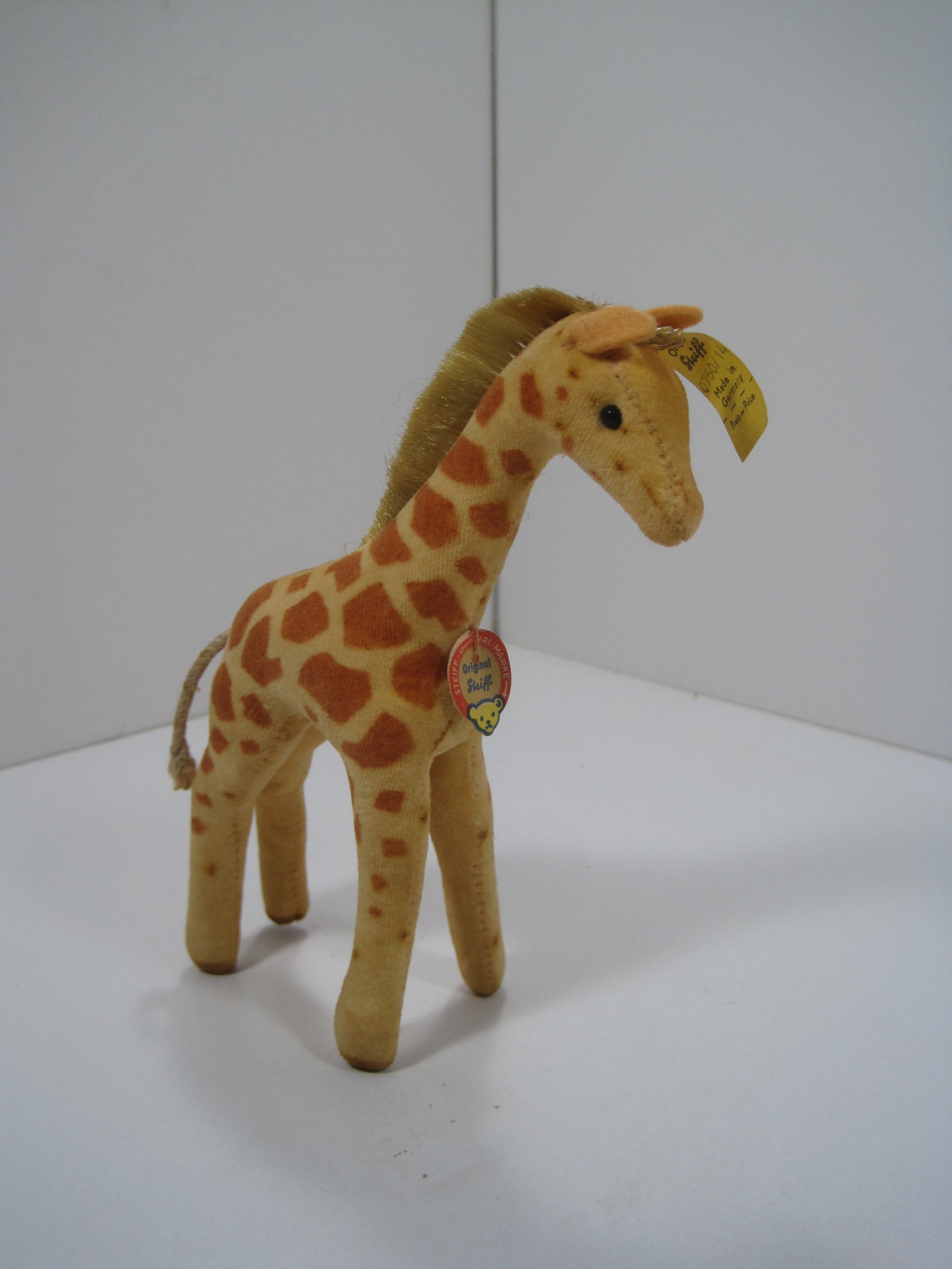 Steiff Smallest Velvet Giraffe With All IDs steiffgal mysteifflife | My