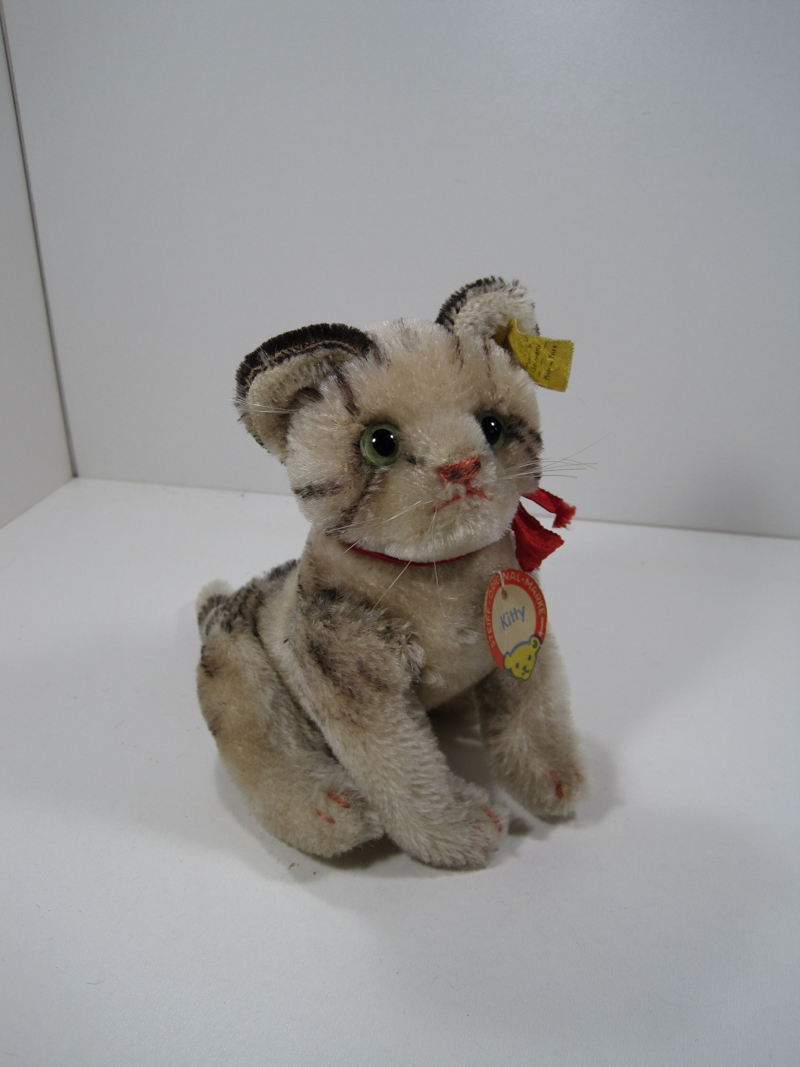 Steiff Medium Fully Jointed Mohair Kitty Cat With All IDs | My Site