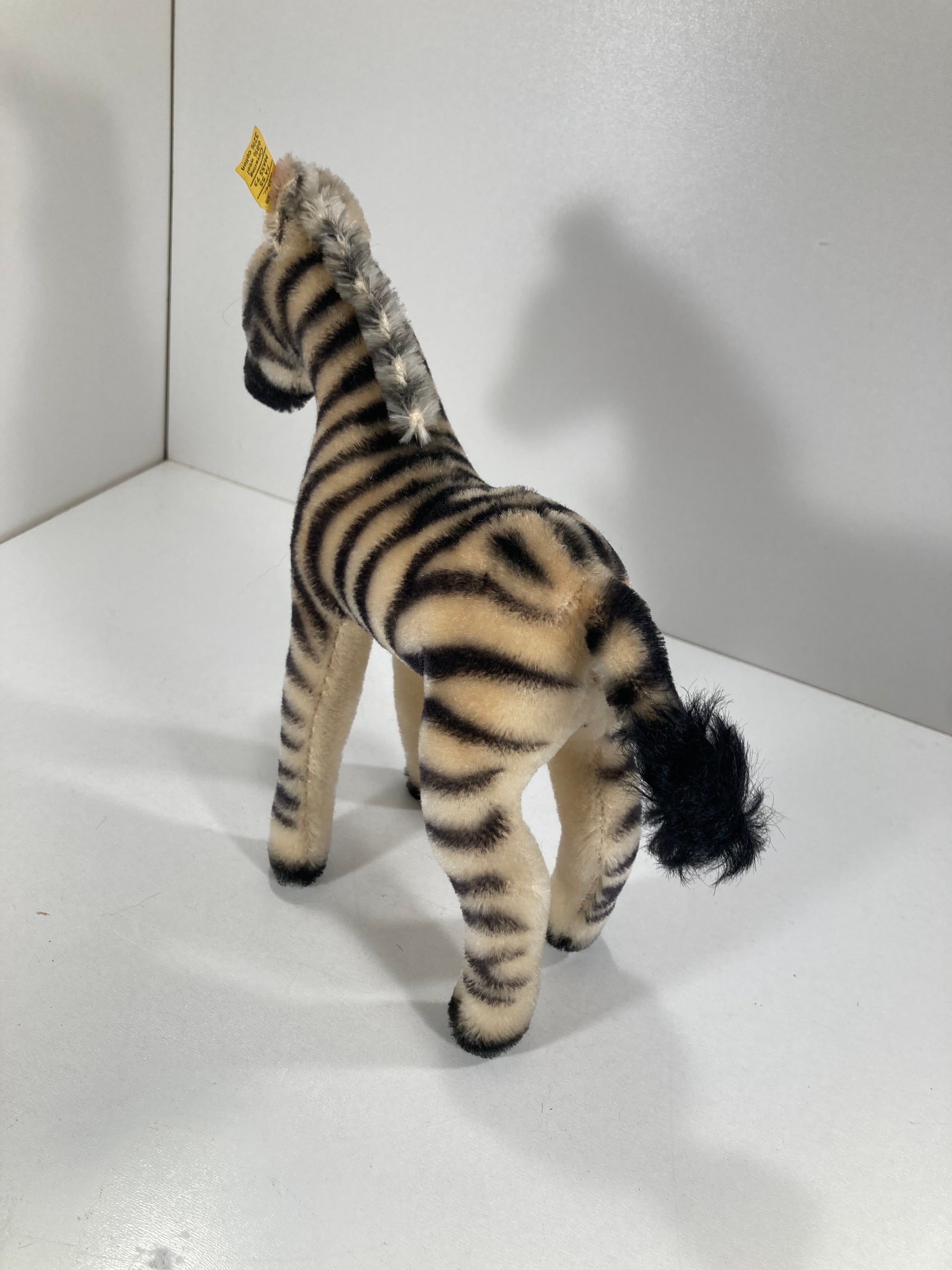 Steiff Medium Sized Mohair Zebra With All IDs