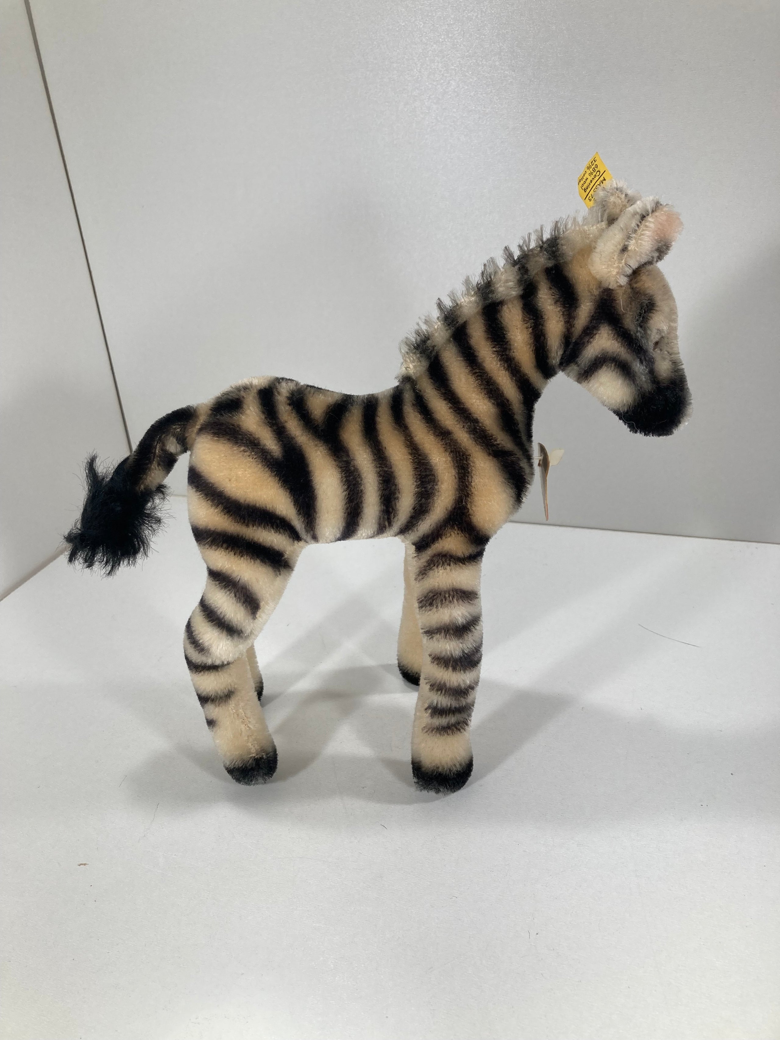 Steiff Medium Sized Mohair Zebra With All IDs