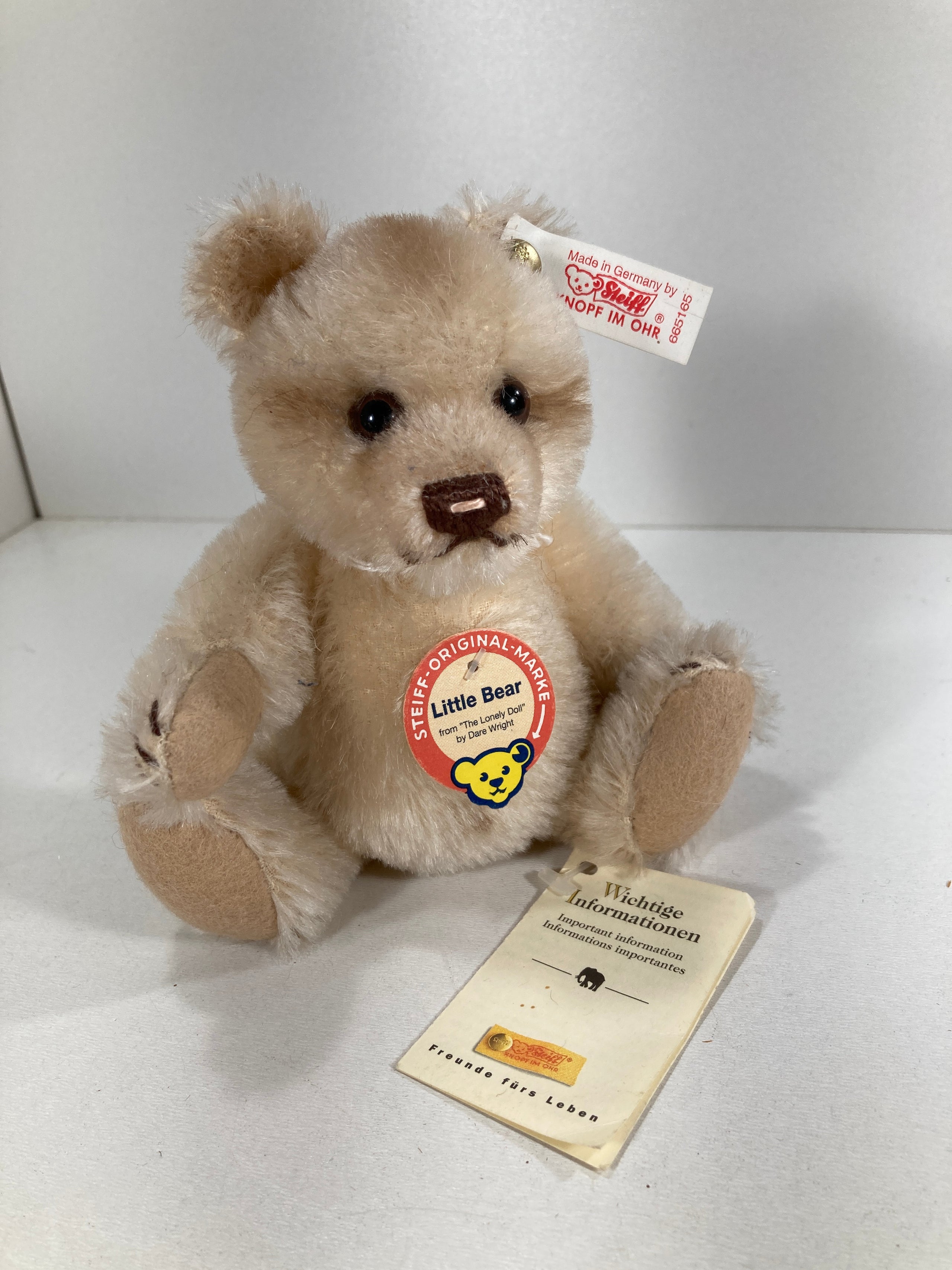 Steiff Little Bear Lonely Doll Teddy Bear Replica With All IDs | My Site