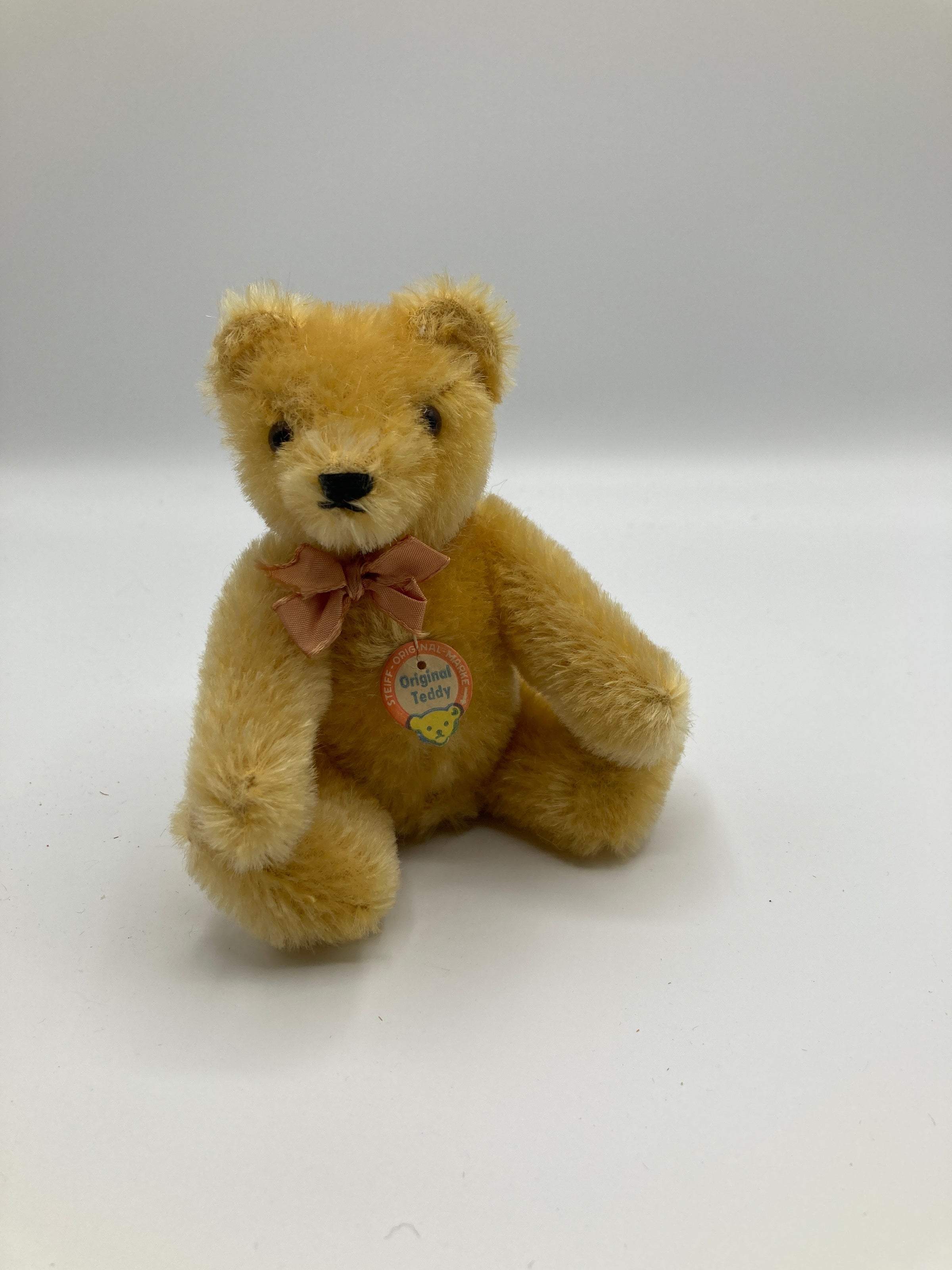 Steiff MR CHOCOLATE TEDDY BEAR Toledo Toy Store Excl Mohair 9.9"  (25cm) - RARE