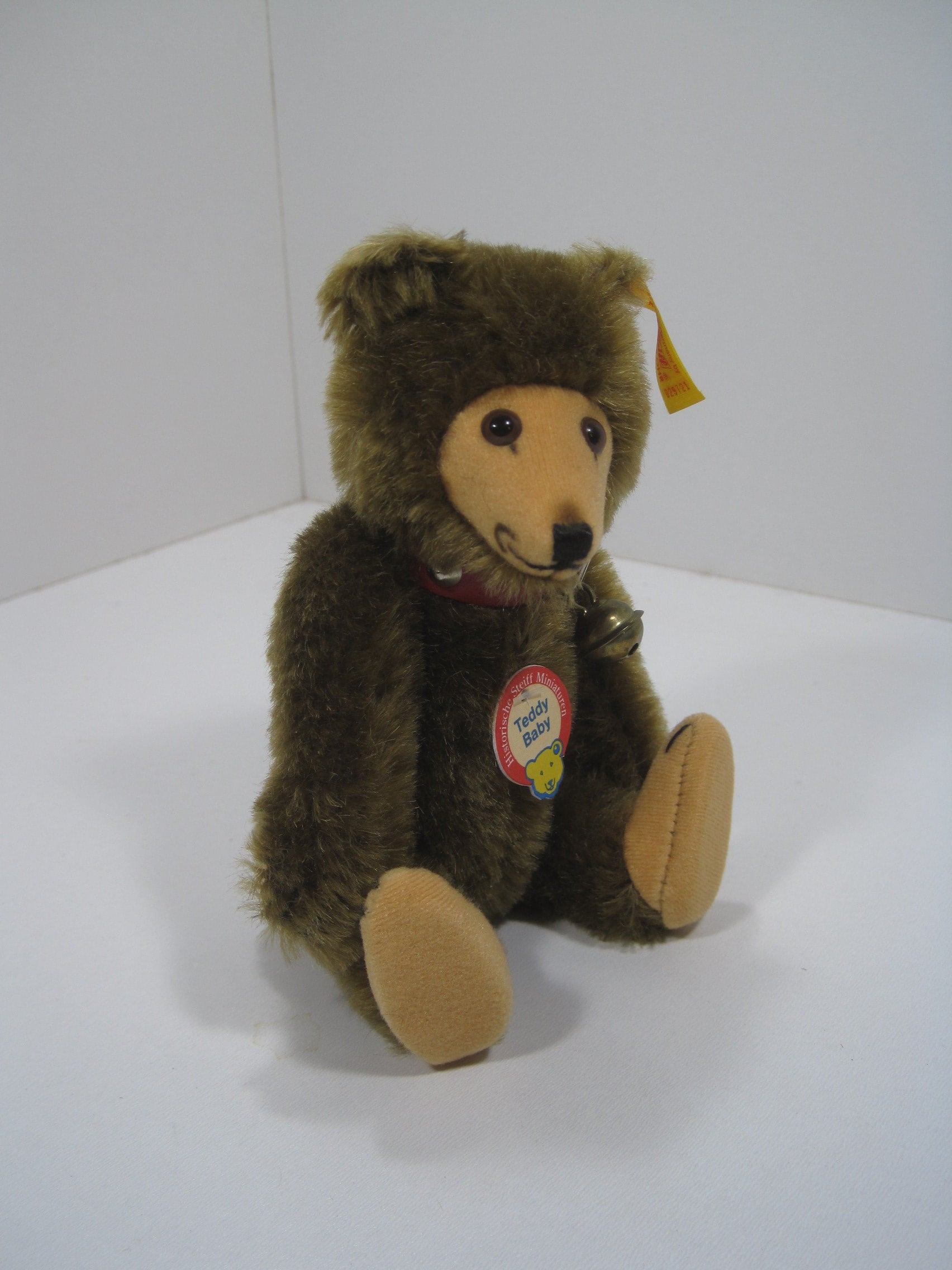 Steiff MR CHOCOLATE TEDDY BEAR Toledo Toy Store Excl Mohair 9.9"  (25cm) - RARE