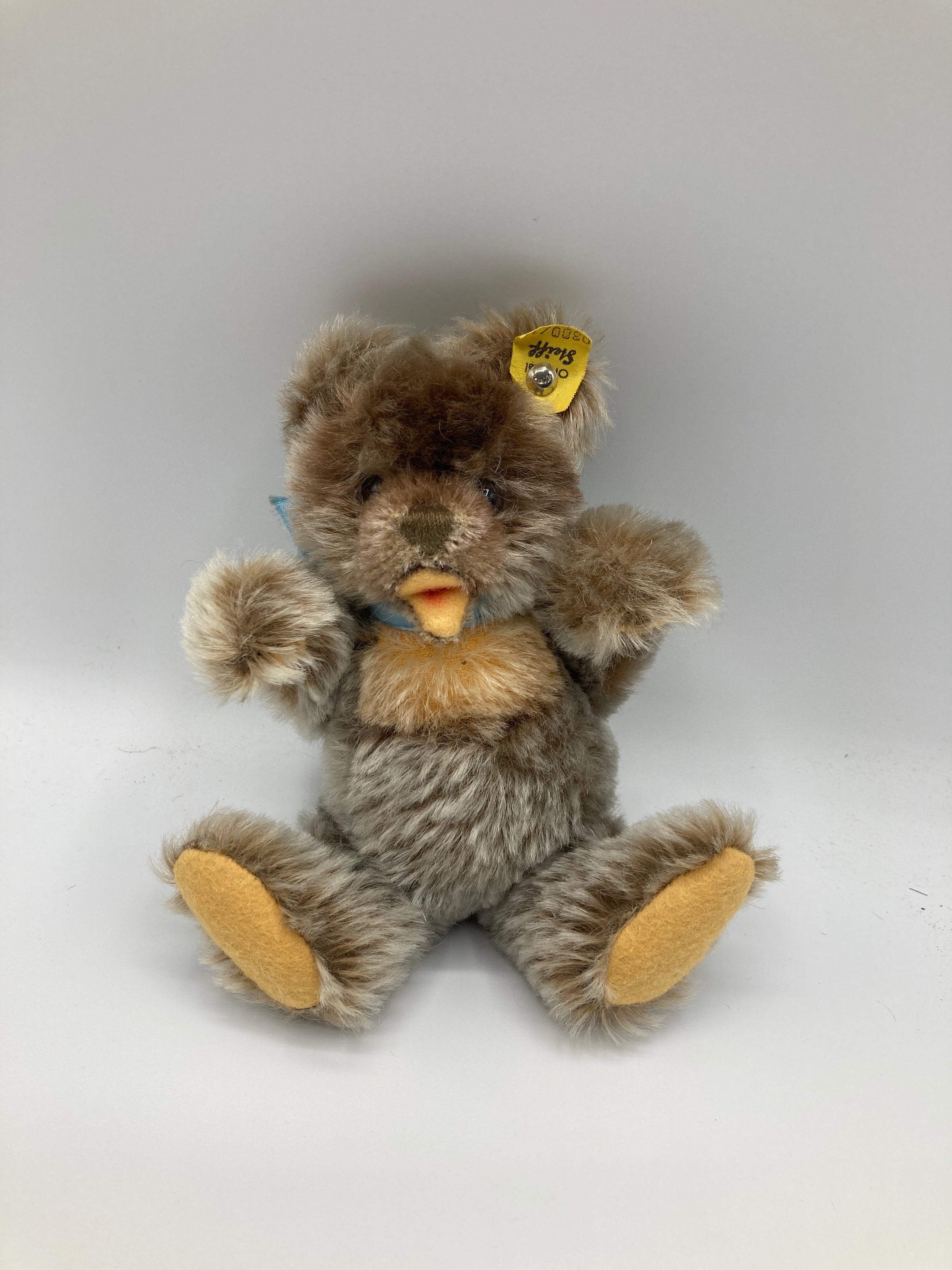 Steiff MR CHOCOLATE TEDDY BEAR Toledo Toy Store Excl Mohair 9.9"  (25cm) - RARE