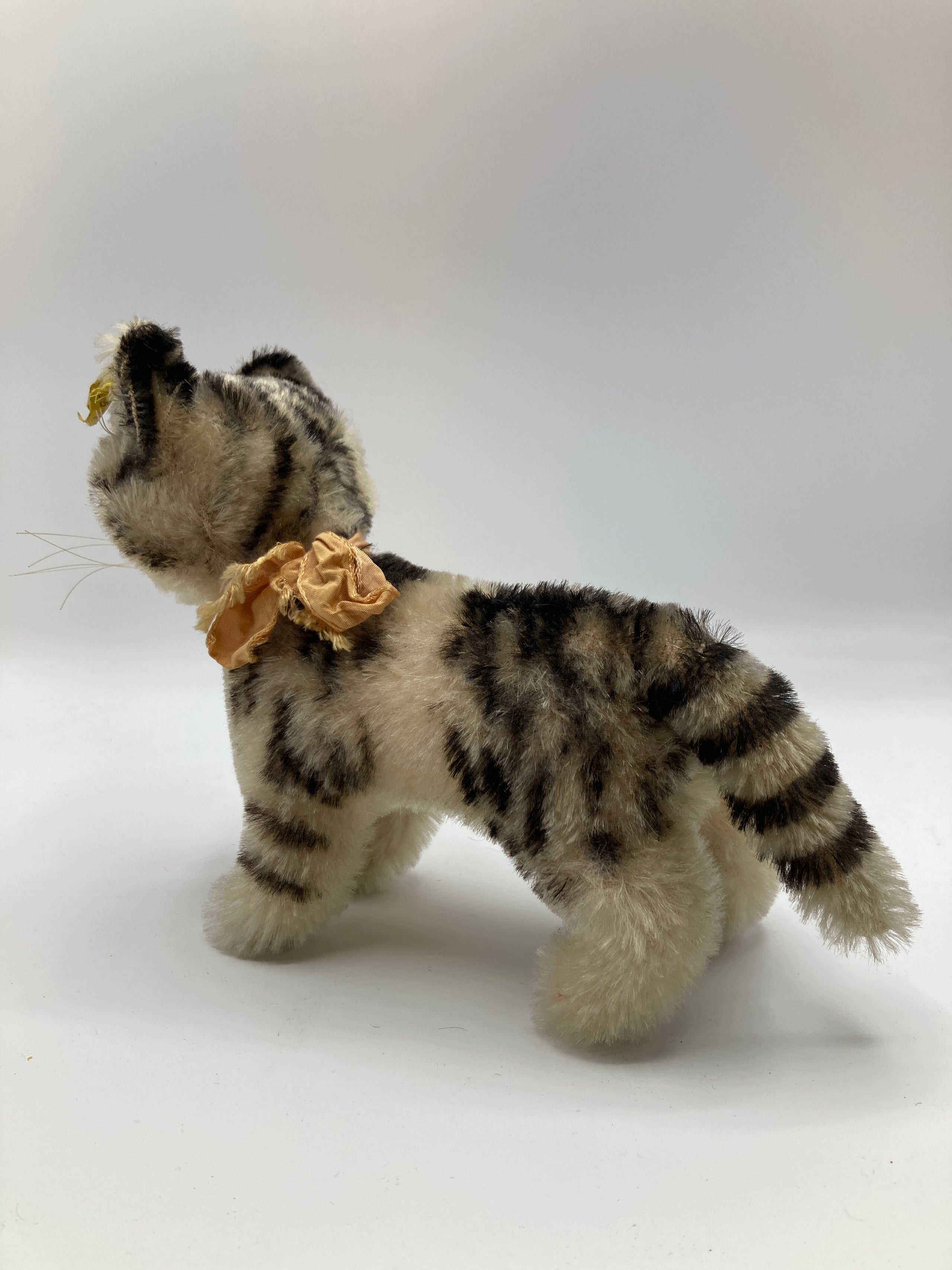 Steiff Medium Mohair Tabby Cat With All IDs My Site