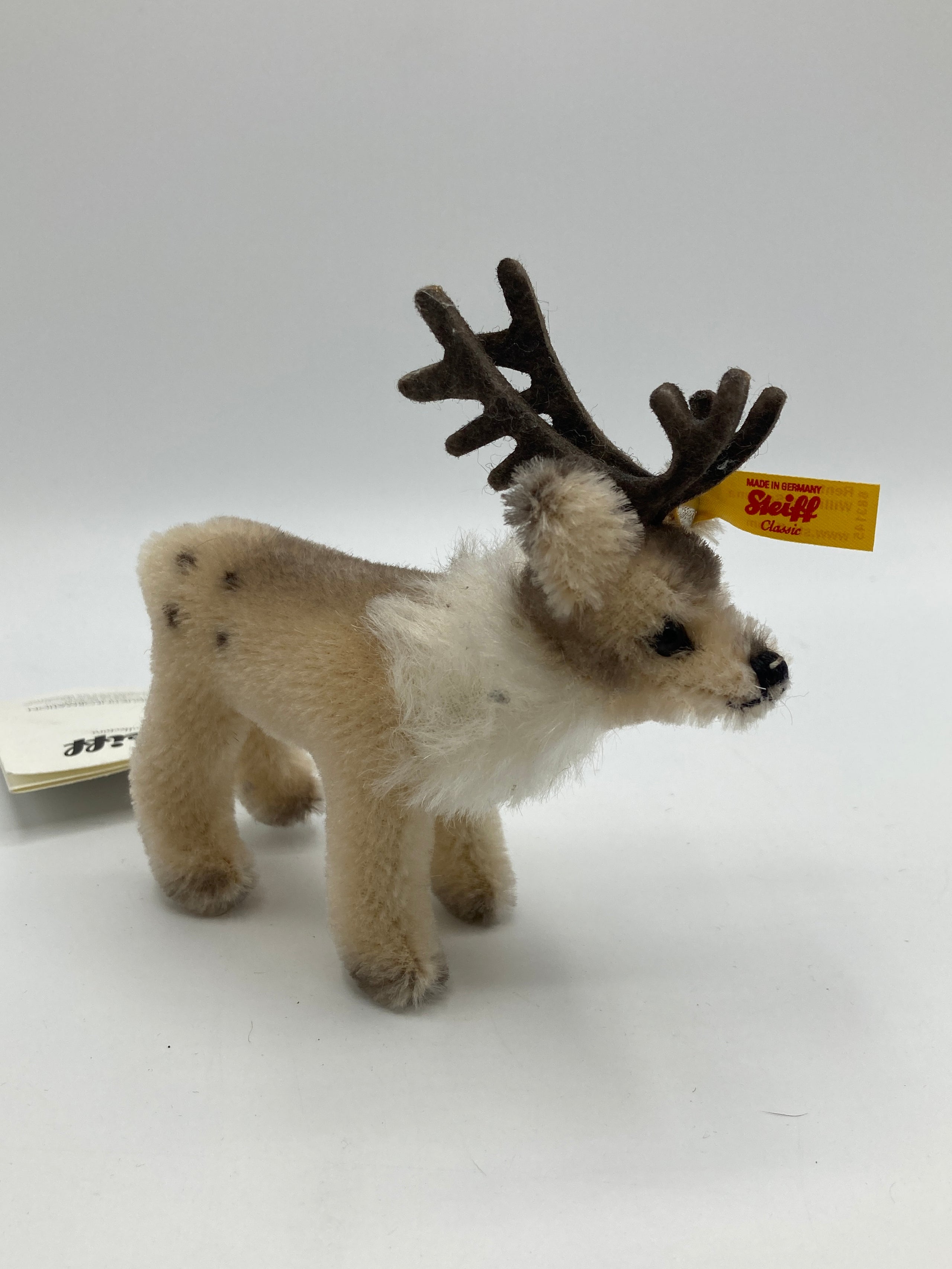 Steiff Tiny Mohair Reindeer For Williams Sonoma With IDs | My Site