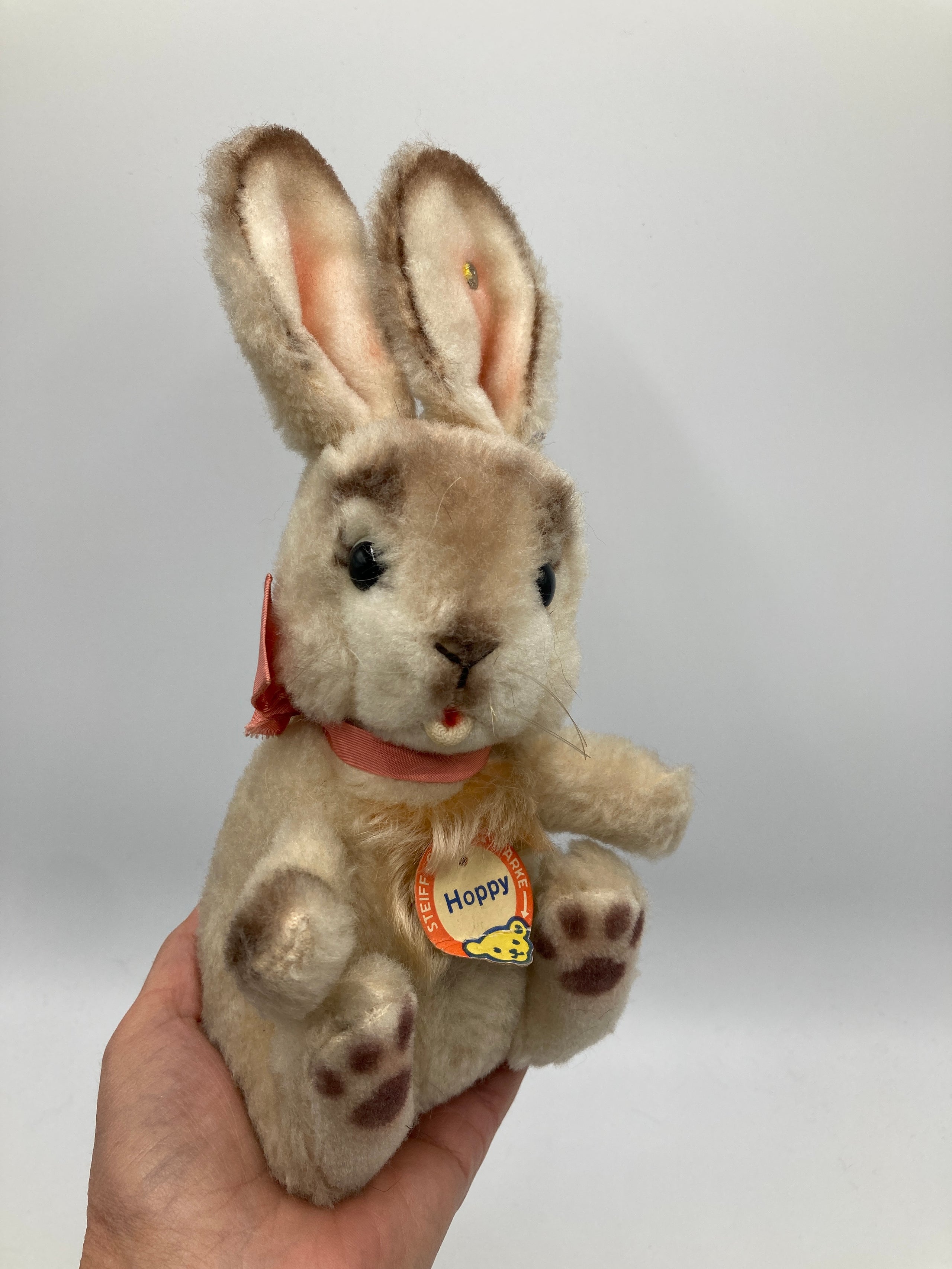 Steiff Hoppy the bunny rabbit vintage factory plush 1500/13 collectible