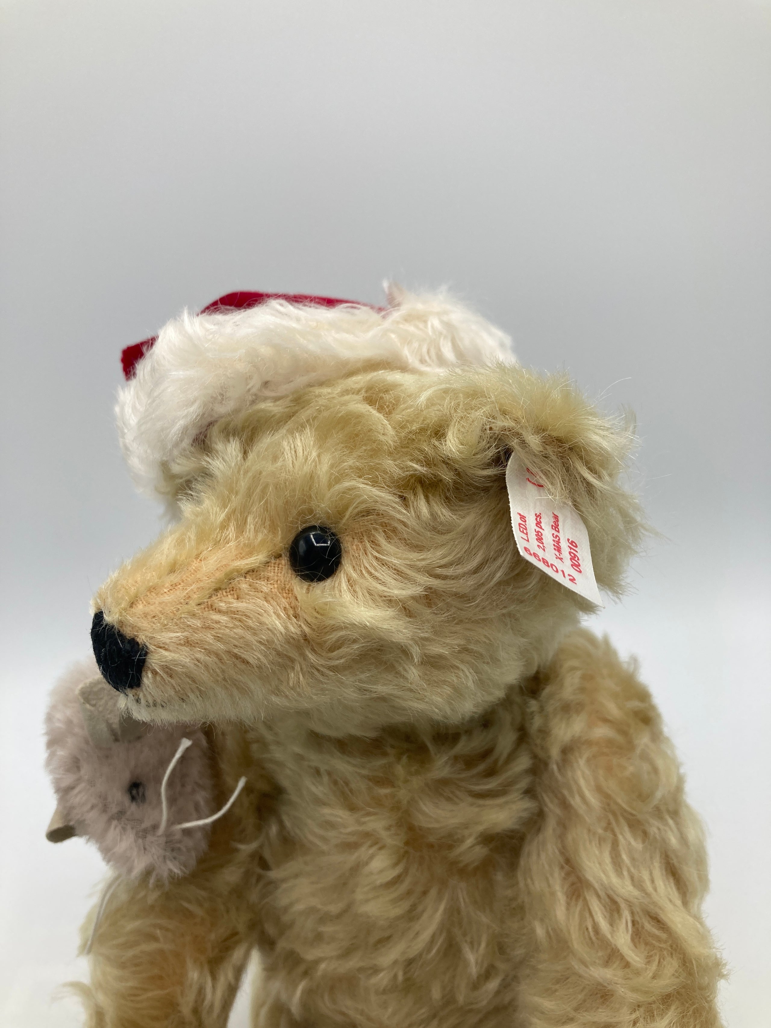 Steiff night before Christmas selling ornament 681226 mohair bear box